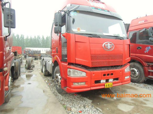 一汽解放J6 2012年上牌 二拖三半挂车